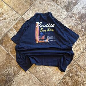vintage nautica surf shop tee